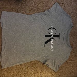 Calvin Klein Jeans Heather Gray Short Sleeve Tee